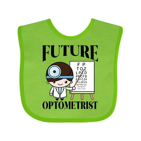 

Inktastic Future Optometrist Eye Doctor Gift Baby Boy Bib