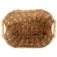 thumbnail image 5 of Household Essentials Water Hyacinth Seagrass Scoop Basket with Bamboo Handle, Natural, 5 of 5