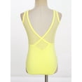 thumbnail image 4 of Linjinx Kids Mesh Dance Leotard Baby Girls Gymnastics Tumbling Bodysuit Ballet Ballerina Outfit Yellow 160, 4 of 6