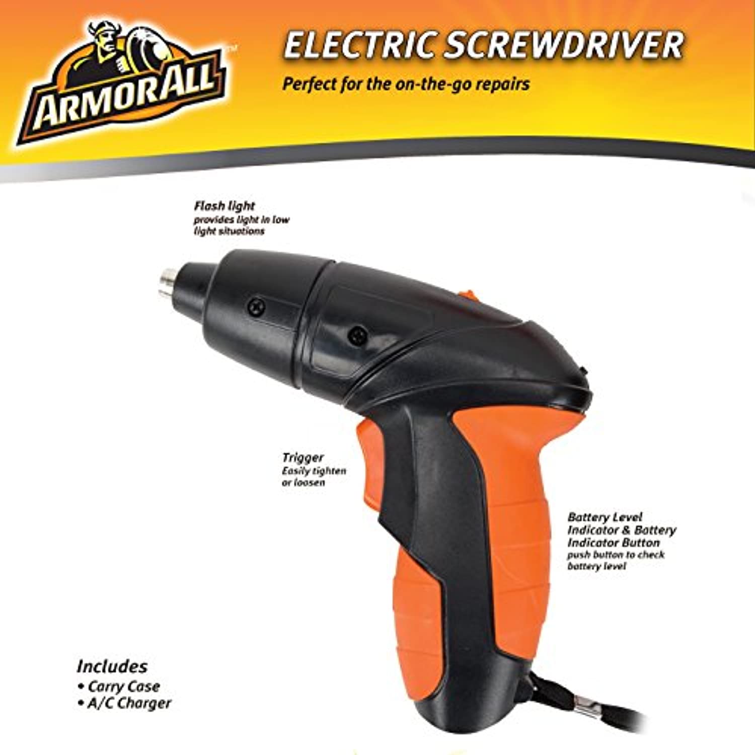 ArmorAll Cordless Electric Screwdriver 