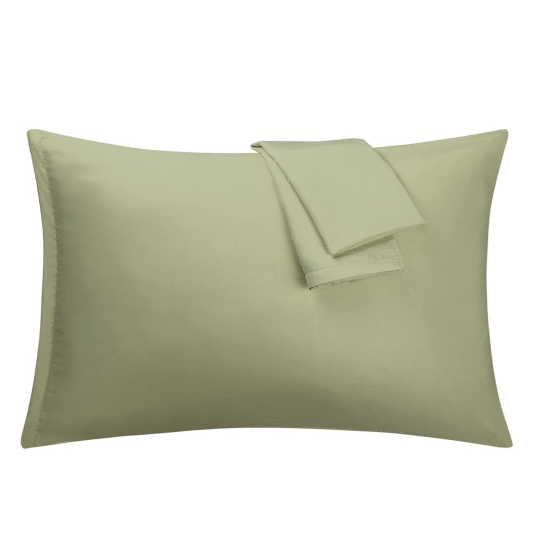 Sage Pillowcases Soft Microfiber Pillow Case Cover with Zipper King, 2