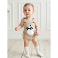 thumbnail image 6 of BemeyourBBs Baby Corduroy Romper Overalls Goose Embroidery Sleeveless Jumpsuit, 6 of 9
