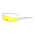 thumbnail image 2 of 3 gafas de sol s con visera estrecha, lentes de espejo unisex, accesorios de disfraces novedosos, lentes de espejo punk, gafas para cosplay Rave amarillo azul gris BLESIY none, 2 of 8