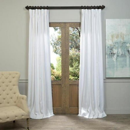 Exclusive Fabrics Linen 120inch Curtain Panel  Walmart.com