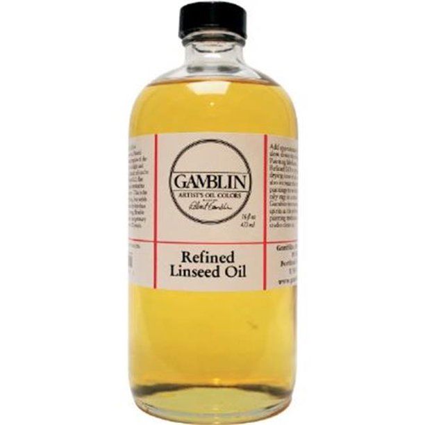 Gamblin G06016 16oz Refined Linseed Oil