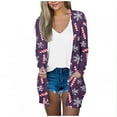 thumbnail image 2 of LOVZFMLL Cardigan pour Femmes Mode Halloween Imprimé Chemise Décontractée à Manches Longues Cardigan, 2 of 5