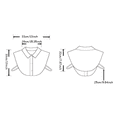 thumbnail image 3 of Yoyauz False Collar Detachable Collar Shirt Dickey Collar Half Shirt False Collar Suitable for Girls and Women, 3 of 5