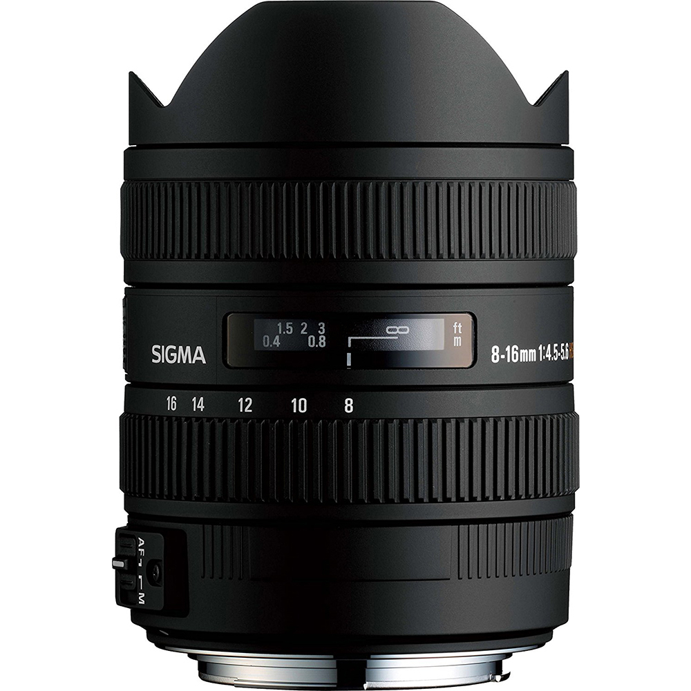 Sigma 8-16mm f/4.5-5.6 DC HSM FLD AF Ultra Wide Zoom Lens for APS-C sized Canon Digital DSLR Camera - image 2 of 3