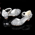 thumbnail image 7 of Fozruso Low Heels Dress Shoes for Girls,Sizes 11 Little Kid,Girls Low Heel Glitter Shoes Party Dress Shoes For Toddler, 7 of 7