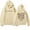 Beige, variant on Shirts for Women V Neck Winter Fall Comfy Hooded Long Sleeve Bubble One Shoulder Hoody Graphic Leisure Cotton Hoodies Sweatshirts(GY2,XXL)
