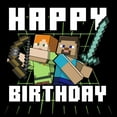 thumbnail image 2 of Womens Minecraft Happy Birthday Steve and Alex T Shirt, 2 of 4