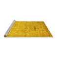 thumbnail image 2 of Ahgly Company Machine Washable Indoor Rectangle Oriental Yellow Traditional Area Rugs, 2' x 5', 2 of 4