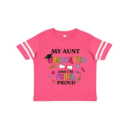 

Inktastic My Aunt Graduated and I m Super Proud Gift Toddler Boy or Toddler Girl T-Shirt