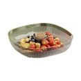 thumbnail image 1 of Ganfancp Frutero Transparente Frutero de Hogar Mesa de Centro de Salón Frutero Seco Plato de Sobremesa Tuerca de Caramelo Rebajas Flash Deals 1X Plato de Fruta Transparente, 1 of 1