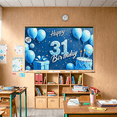 thumbnail image 5 of Blue Themed 31st Birthday Banner with Balloons Cake and Gift Background Party Decoration Photography Prop Backdrop for Birthday Party Celebrations Decorations Happy Birthday Event Supplies, 5 of 7