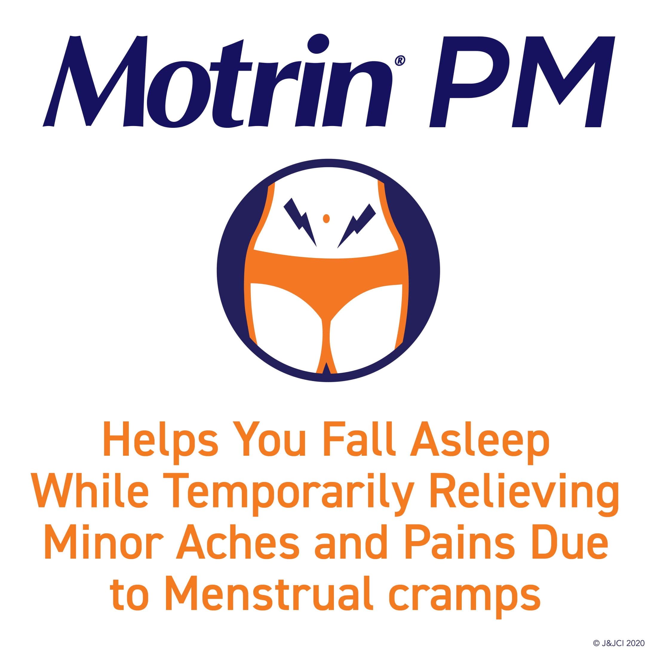 (6 pack) Motrin PM Caplets, 200 mg Ibuprofen & 38 mg Sleep Aid, Bulk, 80 Count