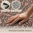 thumbnail image 6 of ODIKA Pink Tiger Cheetah Stripe Leopard Motif Wildlife Inspired Print Pet Friendly & Kids Safe Play for Playroom, Bedroom, Reading Nook, 6 of 7