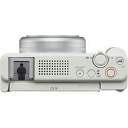 Sony ZV-1F LCD Display 4x Digital Zoom 20.1 MP Shoot Digital Camera with Cleaning Kit, White
