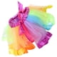 thumbnail image 2 of EeaseMX Falda de tul arcoíris, falda tutú, falda de rendimiento, vestido con degradado de color para mujeres y niñas (talla S), 2 of 8