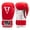 Red/White, variant on TITLE Boxing Pro Style Leather Training Boxing Gloves 3.0, 12 oz, Black/White