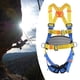 thumbnail image 3 of Arnés de seguridad para escalada en roca Protección de cuerpo completo contra caídas Equipo para escalar árboles Arnés para rappel Protección para Amarillo azul kusrkot arnés de escalada en roca, 3 of 8