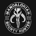 thumbnail image 2 of Men's Star Wars: The Mandalorian Seek & Destroy Stamp Pull Over Hoodie Black Medium, 2 of 4