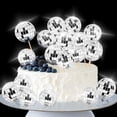 thumbnail image 4 of 24 Piezas Bola de Discoteca Adornos para Cupcakes Bola de Discoteca Selecciones para Cupcakes Bola de Espejo Reflectante Adornos para Pasteles Decoraciones de Discoteca Plata, 4 of 5