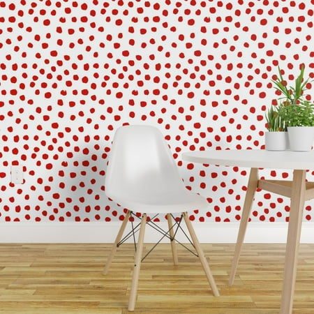 Reddit Christmas Wallpaper Peel-and-Stick Removable Wallpaper Dot Red Red Dots Dots Christmas Christmas ()