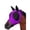 Purple, variant on Horse Fly Mask with Ears Comfortable Fit Stretch Fabric with UV Protection Breathable Fly Mask for Horses Full Face Protection,One Size,Pink