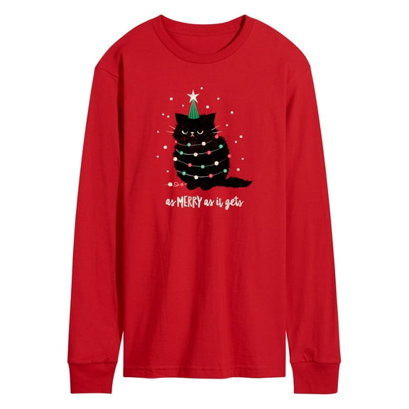Instant Message - As Merry As It Gets - Men's Long Sleeve Graphic T-Shirt