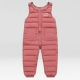 thumbnail image 2 of mgoYE Toddler Boy Girls Snow Pants Baby Winter Coat Puffer Windproof Winter Warm Snow Ski Bib Overalls Snowsuit(Pink,3-4 Years), 2 of 9