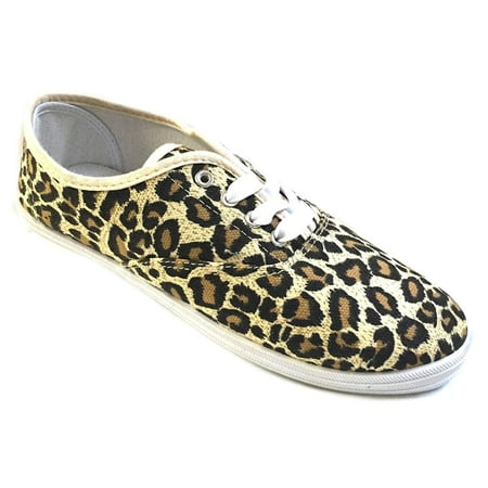 

Shoes 18 Womens Canvas Shoes Lace up Sneakers 18 Colors Available 9 BM US Leopard 324