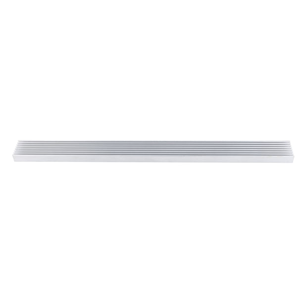 Disipador de calor plateado, 1 disipador de calor de aluminio de 300 mm x 25 mm x 10 mm Disipador de calor de aluminio para CPU con emisor LED Disipador de calor de aluminio resistente y duradero