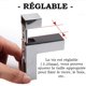 thumbnail image 5 of Soporte de estante de vidrio ajustable 4 piezas soporte de montaje de estante de vidrio soporte de pared de estante de vidrio, 5 of 5