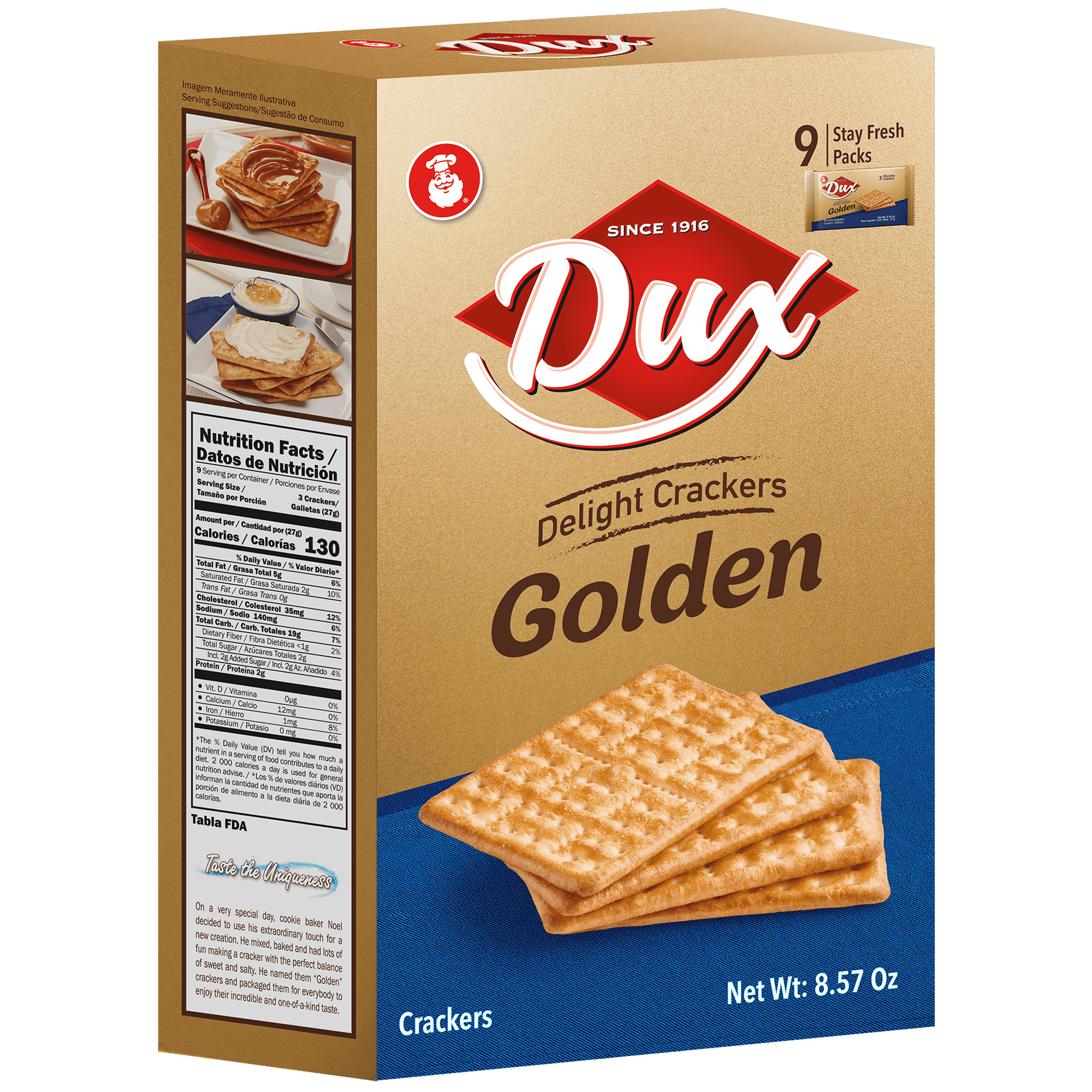 Dux Cracker Golden 8.57 Oz