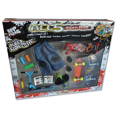 Grip&Tricks 5RIDER BOX GIFT SET OF FINGER SKATES ROLLER