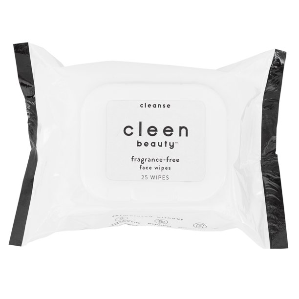 Cleen Beauty Fragrance Free Face Wipes, 75 Count