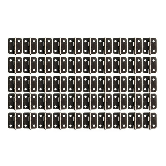 50 Pcs Charnière Plate Antique Charnière de Boîte en Bois Charnière de Boîte à Bijoux Charnière avec Clous