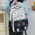 thumbnail image 3 of Star Print Backpack Korean Styles Casual Daypacks Travel Bag Student School Backpack Aesthetic Backpack Primary Book Bag, 3 of 20