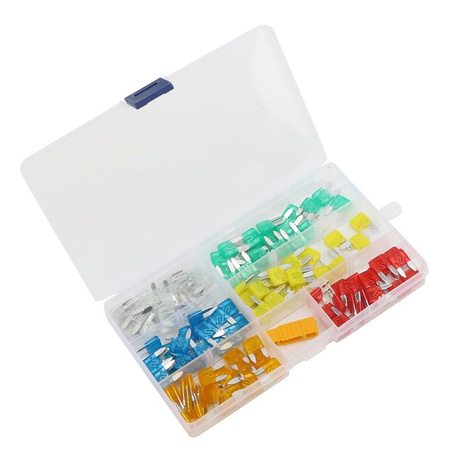 HLONK 120PCs Blade Fuse Insert Type S Electrical Accessories Industrial Connectors for Car Protection