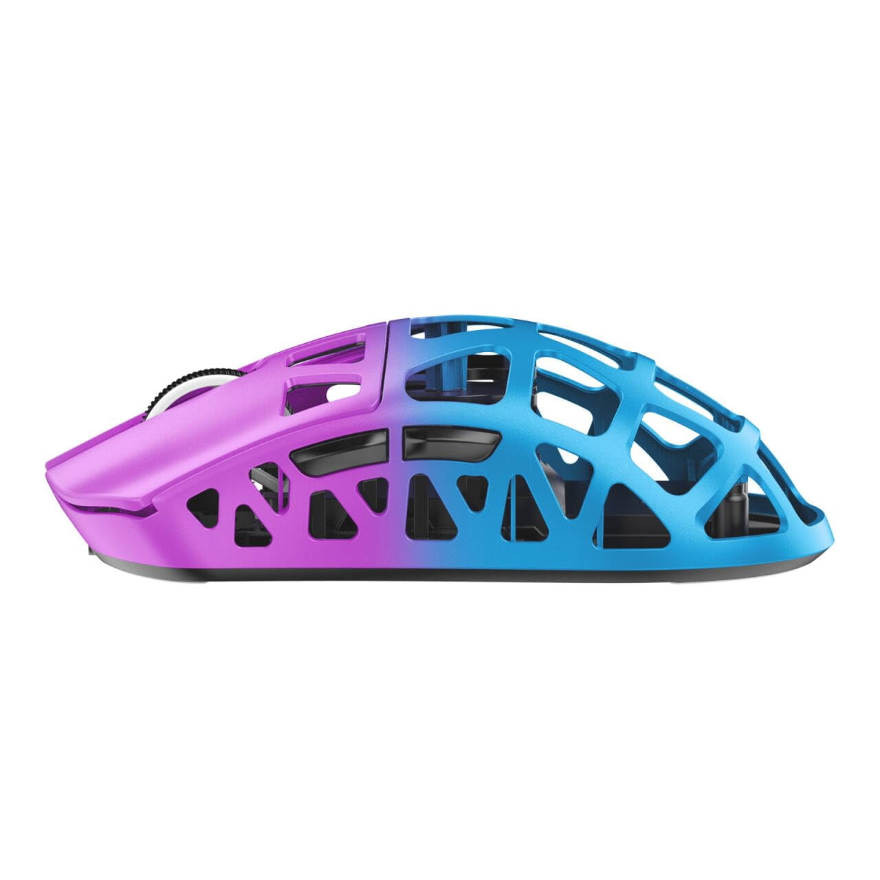 R3 46g Superlight Magnesium Alloy Wireless Gaming Mouse, BT/2.4Ghz/Wired Computer Mouse, 8000Hz Wireless Polling Rate, PAW3395 26K DPI Sensor, Programmable Mice, PC/Laptop/Mac (Purple&Blue)