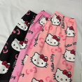 thumbnail image 4 of Pantalones de pijama de dibujos animados para mujer, pantalones largos holgados de verano con aire acondicionado, pantalones para caminar en casa, varios colores, 4 of 5