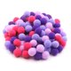 thumbnail image 3 of 100-500 piezas de bolas de pompones suaves de poliéster multicolor opcionales para manualidades, juguetes para niños, accesorios, suministros para manualidades DIY, 3 of 5