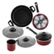 thumbnail image 2 of Batería de Cocina Deleite de 10 piezas Hecha de Aluminio color Rojo con Antiadherente DuraflonÂ® DELEITE 58531, 2 of 5