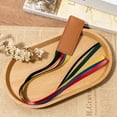 thumbnail image 3 of Simple Style Leather Ribbon Bookmark Five-color Ribbon Bible Label Ribbon Tassel Pagination Notes, 3 of 4