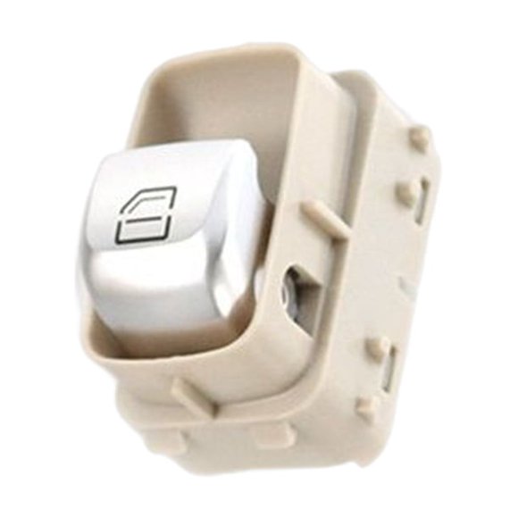 ruzhgo Car Window Lifter Button Easy Installation Wearable Switch Cap Lightweight Control Switches Master Vehicle Replacement Parts 1#Button Cream Single Button