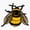 1pcs, variant on Busy Yellow Bumblebee Insect Meadow Pollinator Wildlife Botanical Flower Decal For Kids Bottle Sticker