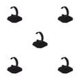 thumbnail image 1 of jesticaly Watch Display Holder Telescopic C-Type Velvet Home Bracelet Stand Black 5Set, 1 of 6