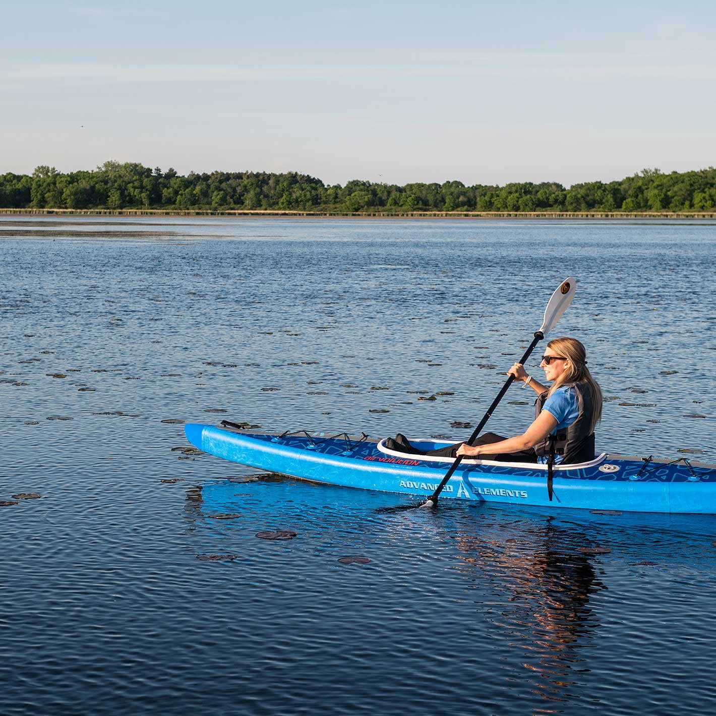 Advanced Elements AirVolution™ - Recreational Inflatable Kayak with Pump - 13 ft - Blue