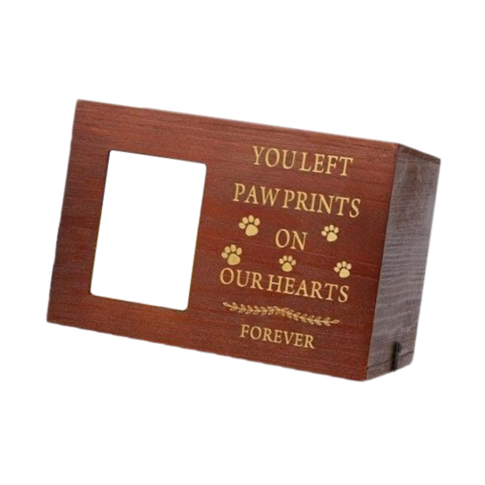 YWMJZEU Wooden Pet Urn Cremation Memorial Urn Comforting Resting Place Souvenir Keepsake